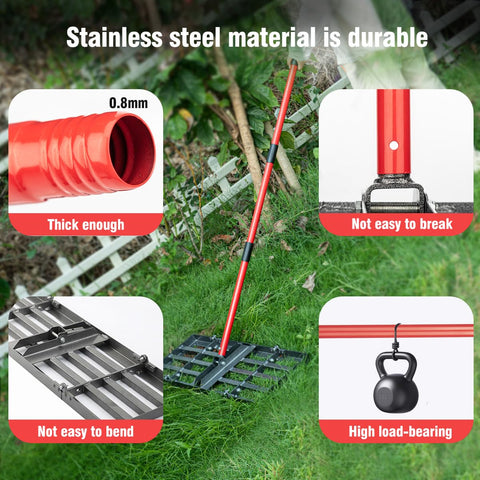 Zenhosit durable yard rake ready for outdoor field maintenance