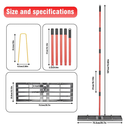 Zenhosit ground plate 30 by 10 inches for broad leveling coverage