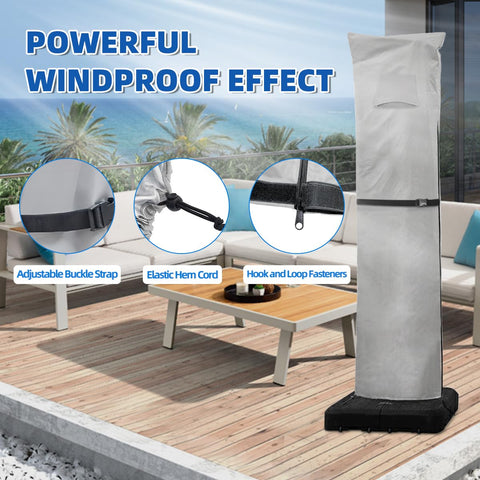 Zenicham windproof cover with adjustable drawstring for snug fit.