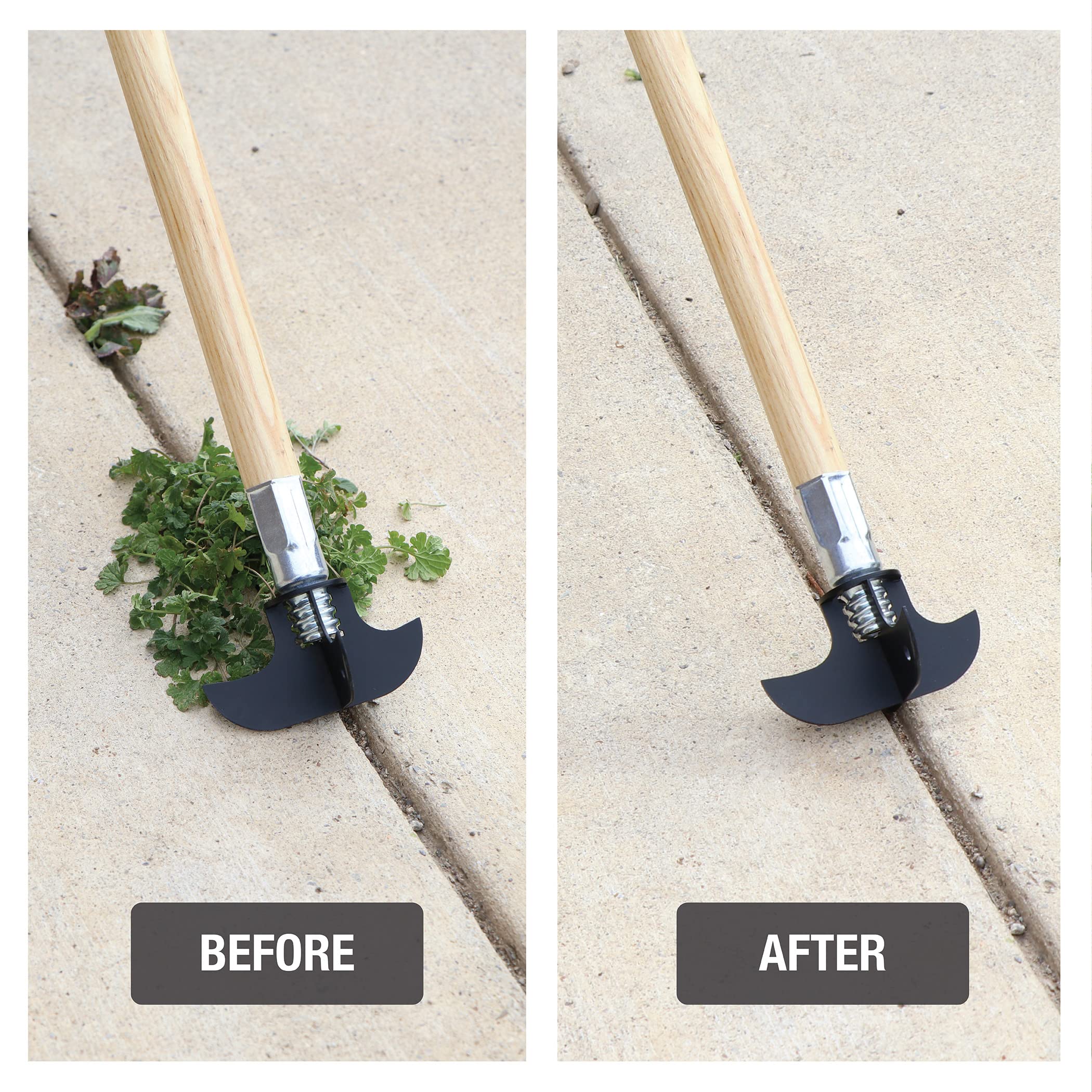 Driveway crack cleaning with Zenith by Danco.