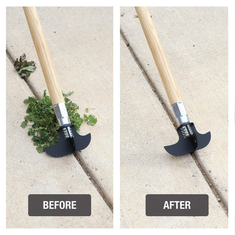 Driveway crack cleaning with Zenith by Danco.