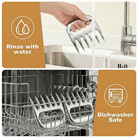 ZenithShine Meat Claws dishwasher safe for easy cleanup after grilling sessions.