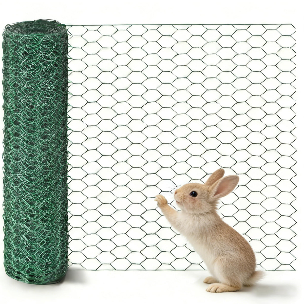 Zenorebir chicken wire for floral arrangements showing spacious layout and stem support.
