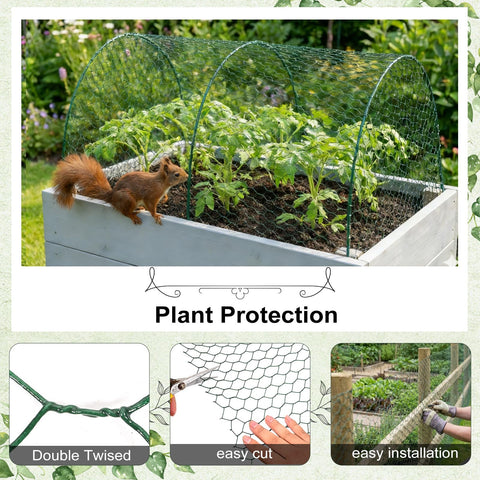 Zenorebir pest protection garden mesh guarding beds from small animals.