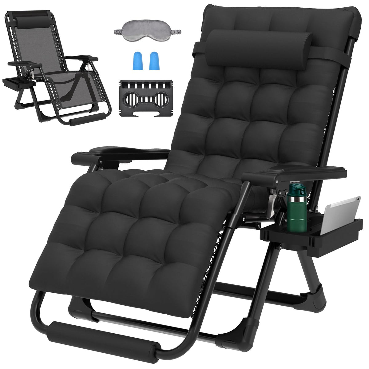ZENPETIO 29In XL Zero Gravity Chair by the pool for poolside relaxation