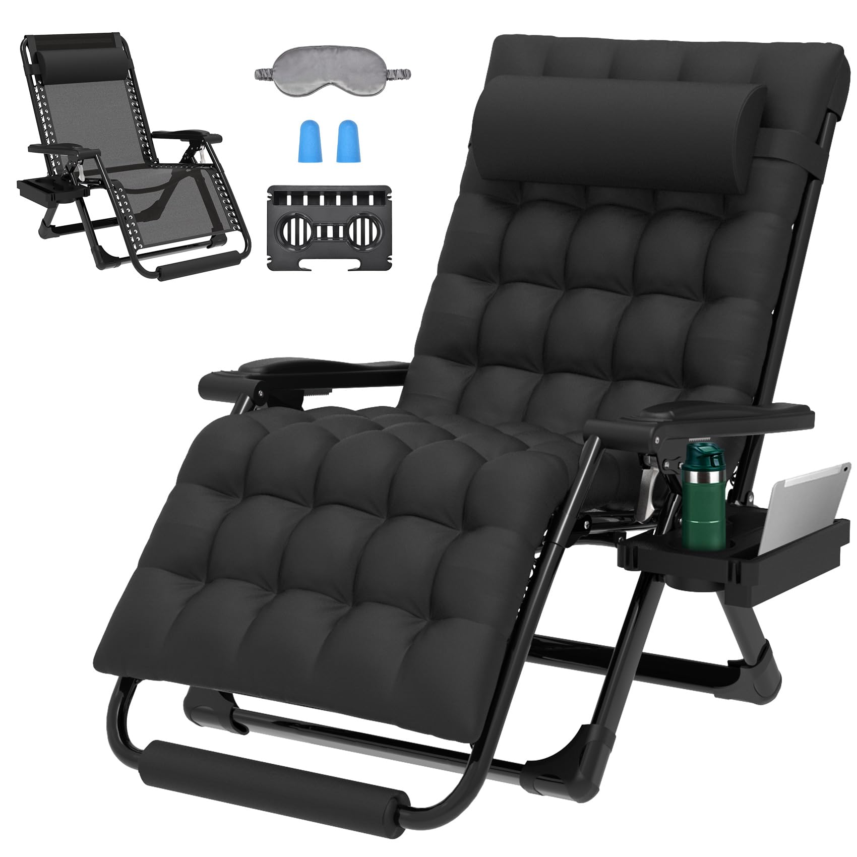 ZENPETIO oversized zero gravity chair outdoors with spacious seating for patio lounging