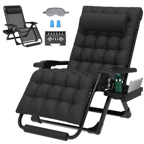 ZENPETIO oversized zero gravity chair outdoors with spacious seating for patio lounging