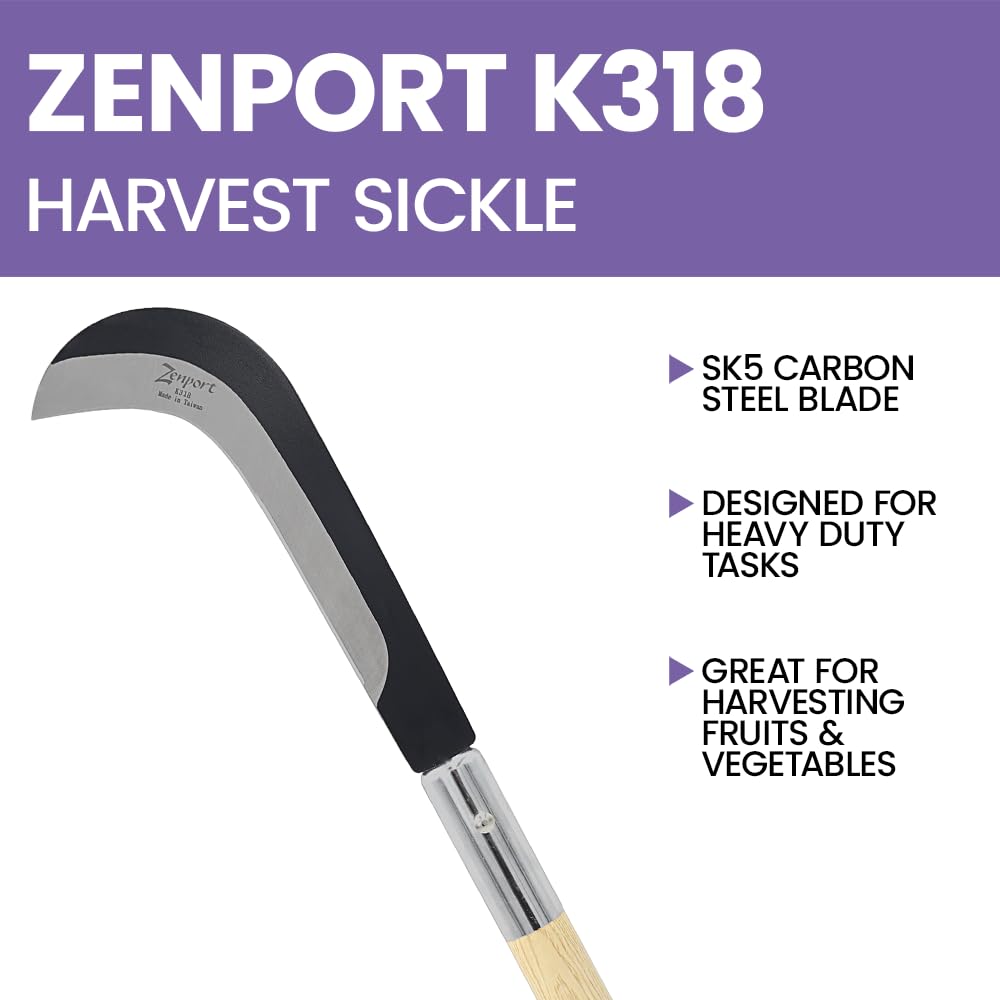 Zenport K318 packed as a single-sickle kit for gardens.