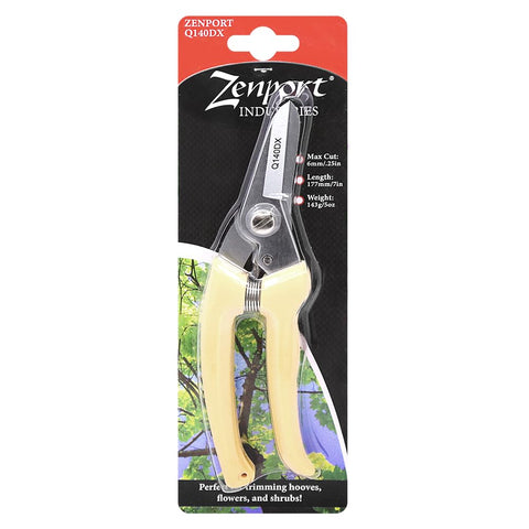 Zenport Q140DX ergonomic non-slip grips reduce hand fatigue during extended use.