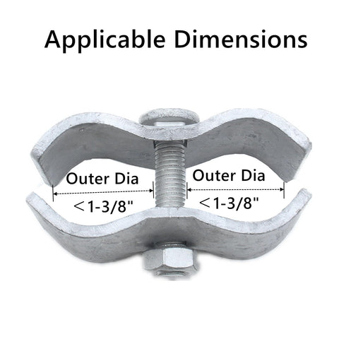 Zentriqlla 1-3/8-inch clamps join two fence sections quickly and neatly