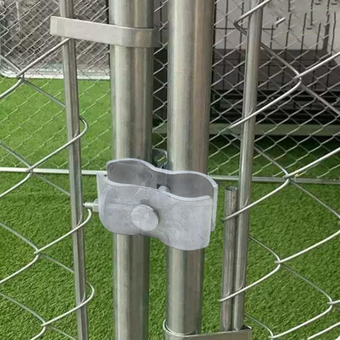 Zentriqlla 1-3/8 inch clamps create reliable chain link panel joints