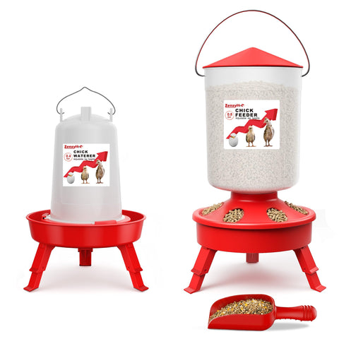 ZenxyHoC 2in1 chick starter set with adjustable legs for growing chicks.