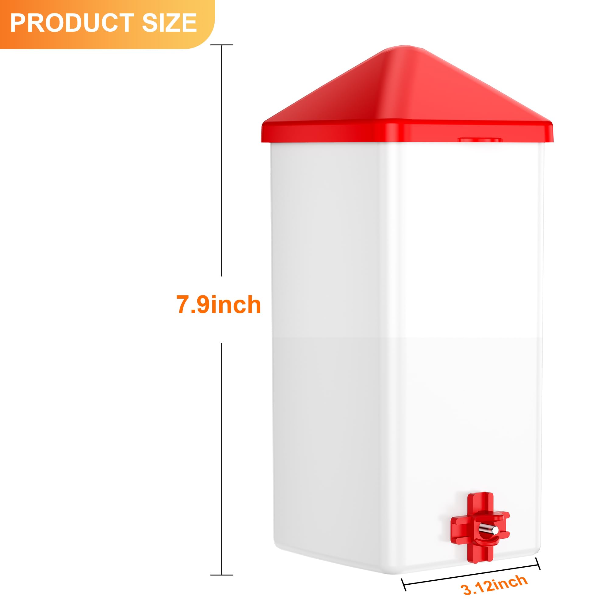 ZenxyHoC Baby Chick Waterer clips install securely inside or outside cage.