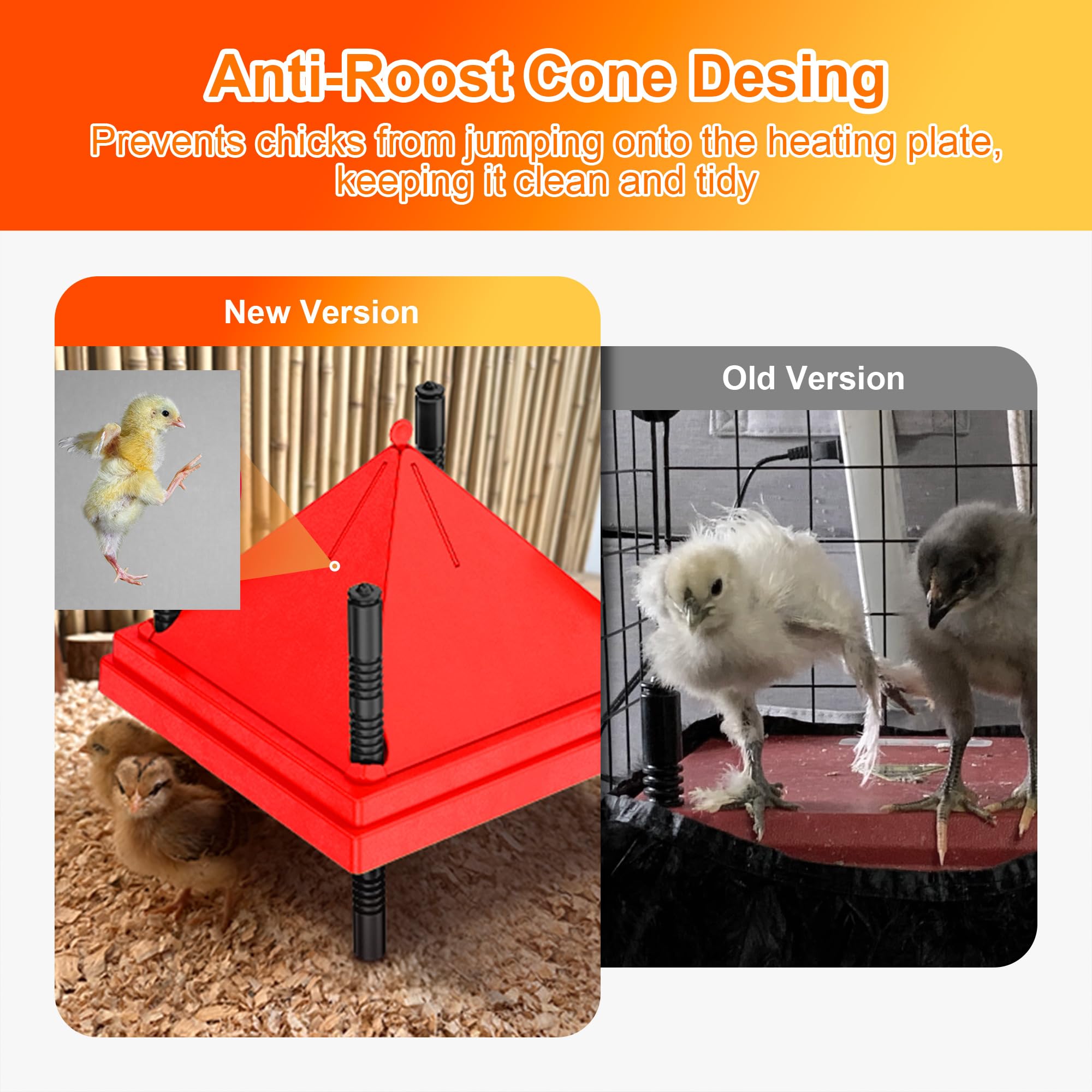 ZenxyHoC brooder plate in use provides consistent warmth for chicks.