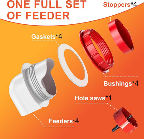 ZenxyHoC 3.15-inch opening allows easy, gravity-fed feeding