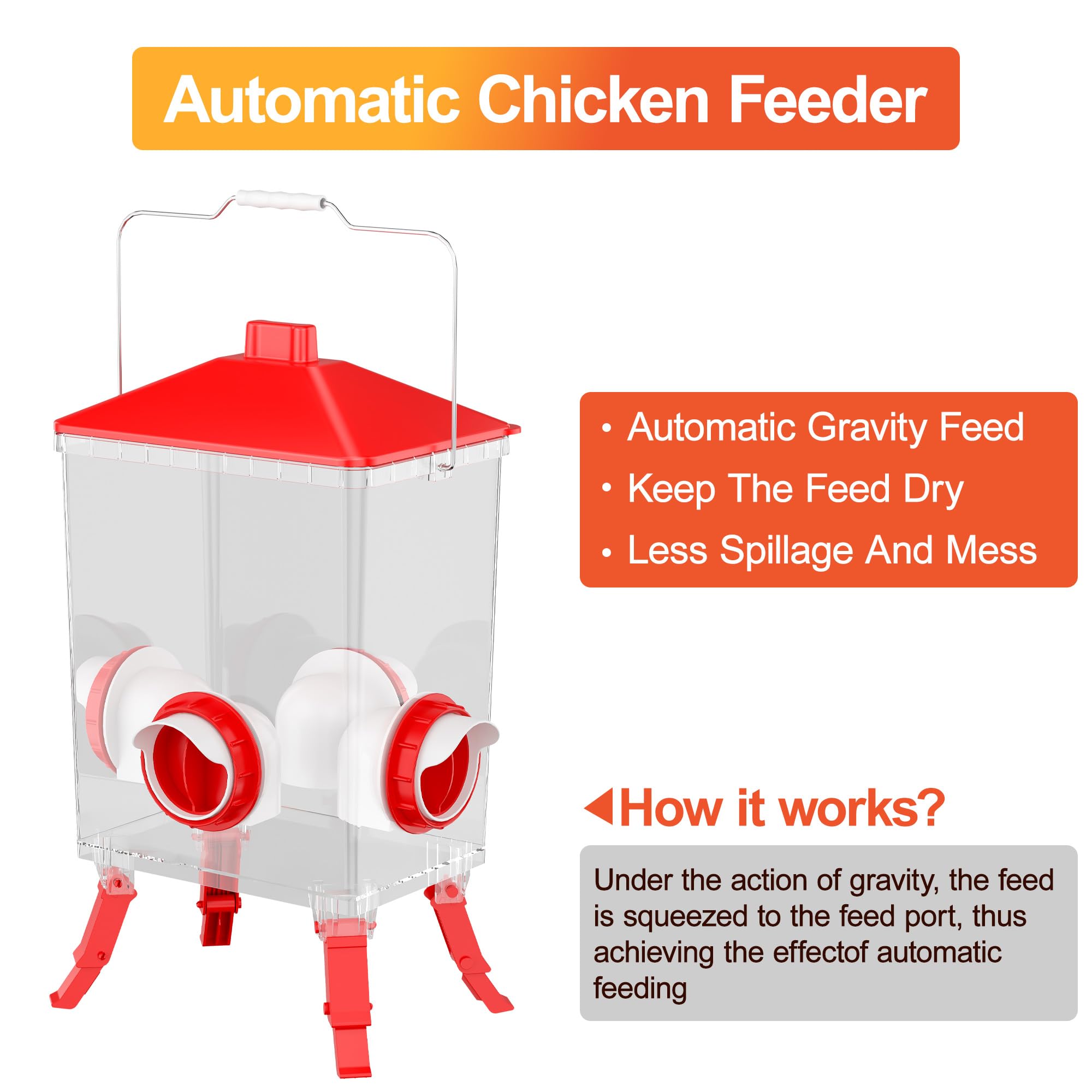 ZenxyHoC rainproof lid and seal keep feed dry.