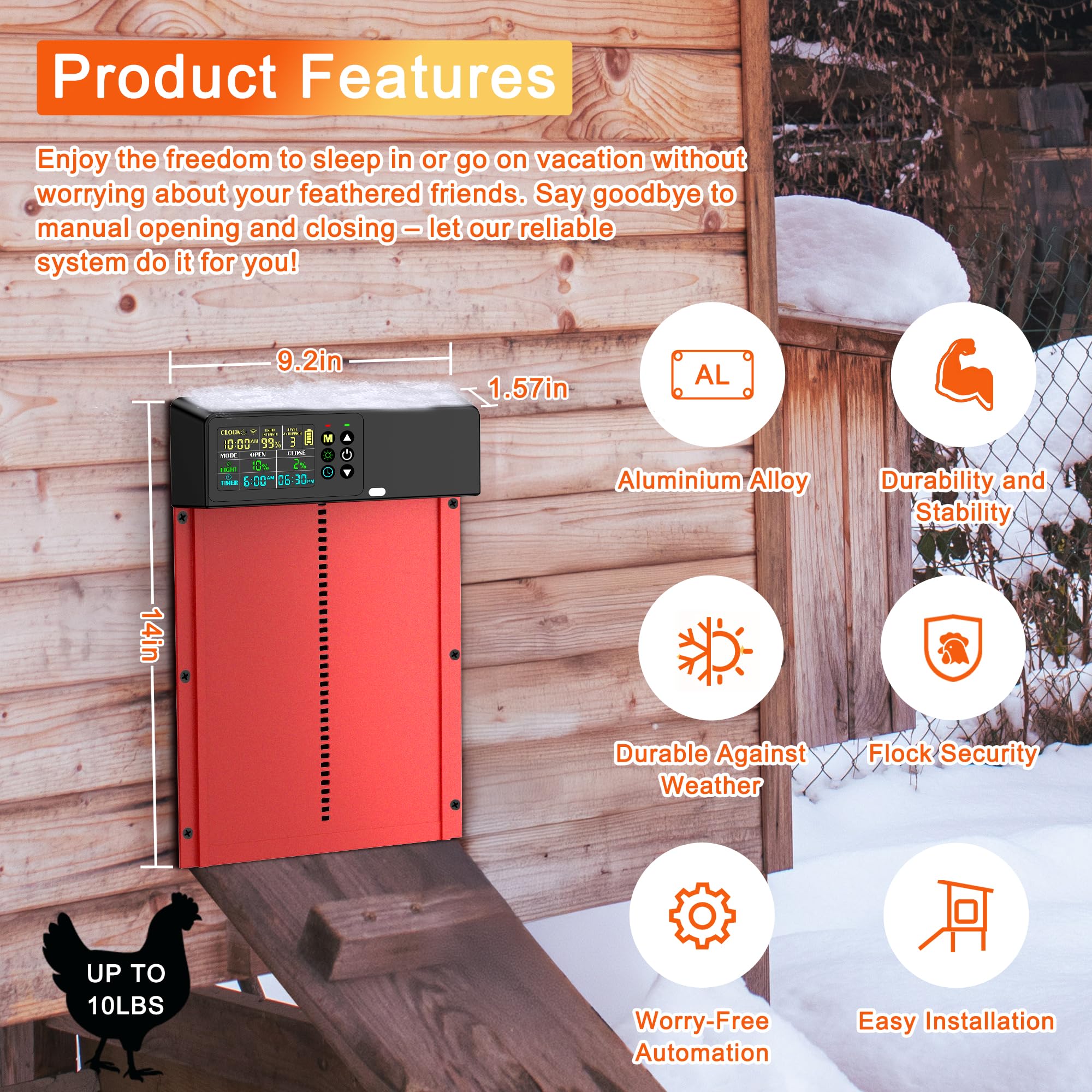 ZenxyHoC weatherproof design withstands rain and snow