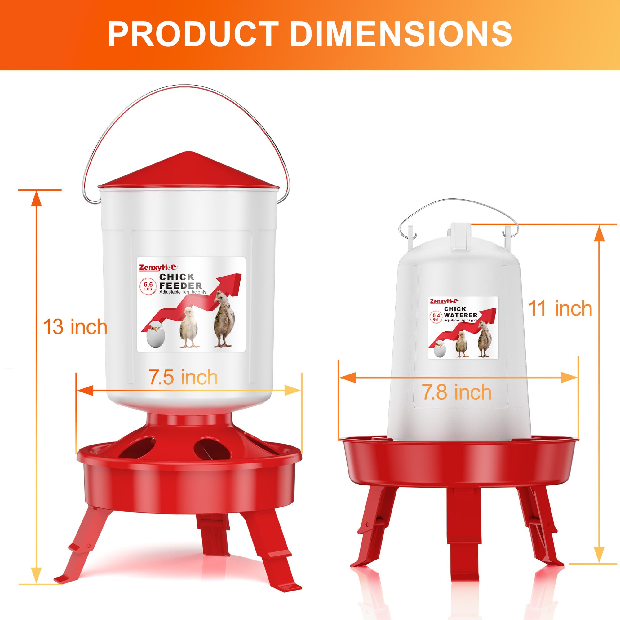 ZenxyHoC hanging hooks save space and keep feed clean.
