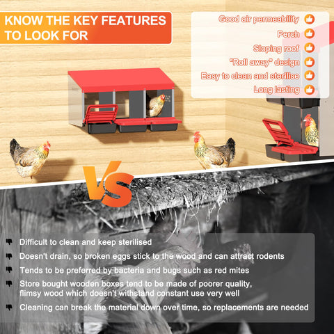 ZenxyHoC breathable vents promote airflow and cooler nesting spaces for hens.