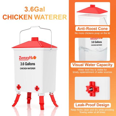 ZenxyHoC adjustable legs provide flexible coop setup.