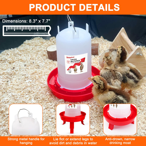 ZenxyHoC waterer anti-drown design helps prevent accidents