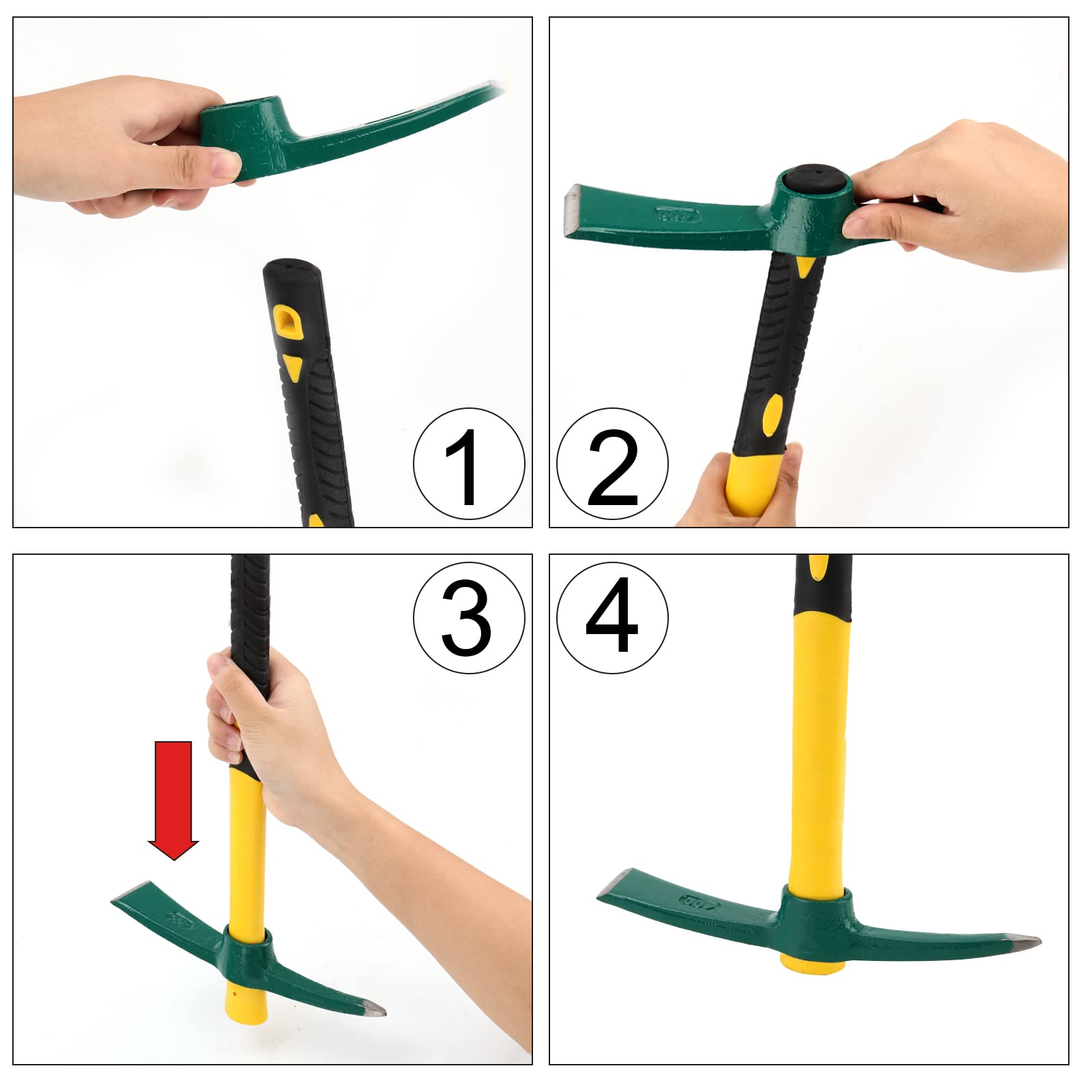 ZEONHEI Pick Mattock Hoe used for woodlands and stone carving