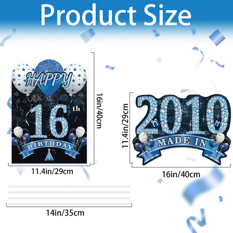 Zeptrix Made in 2010 decor sign for outdoor visibility during lawn celebrations