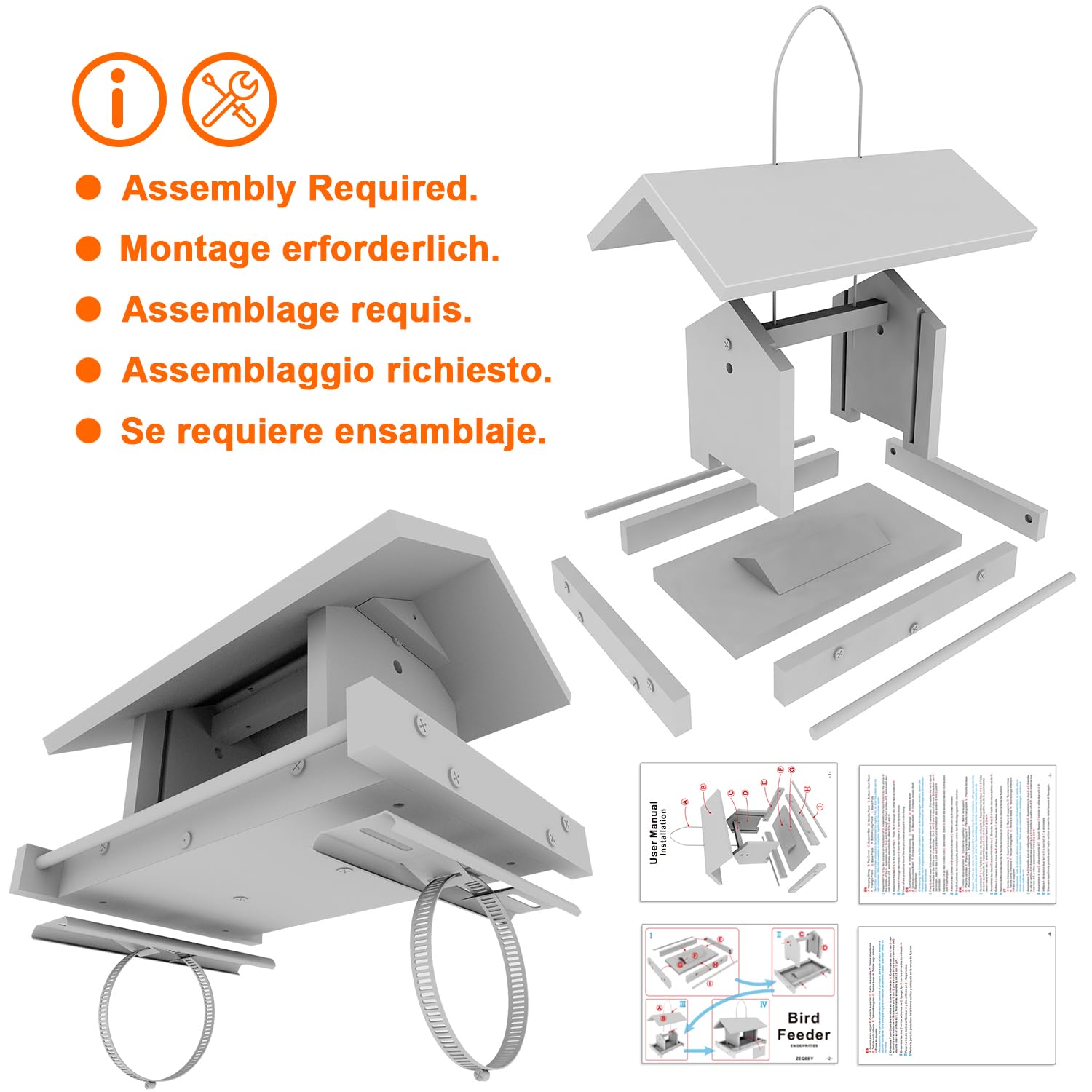 Flexible bracket adapts to varied crossbars for stability