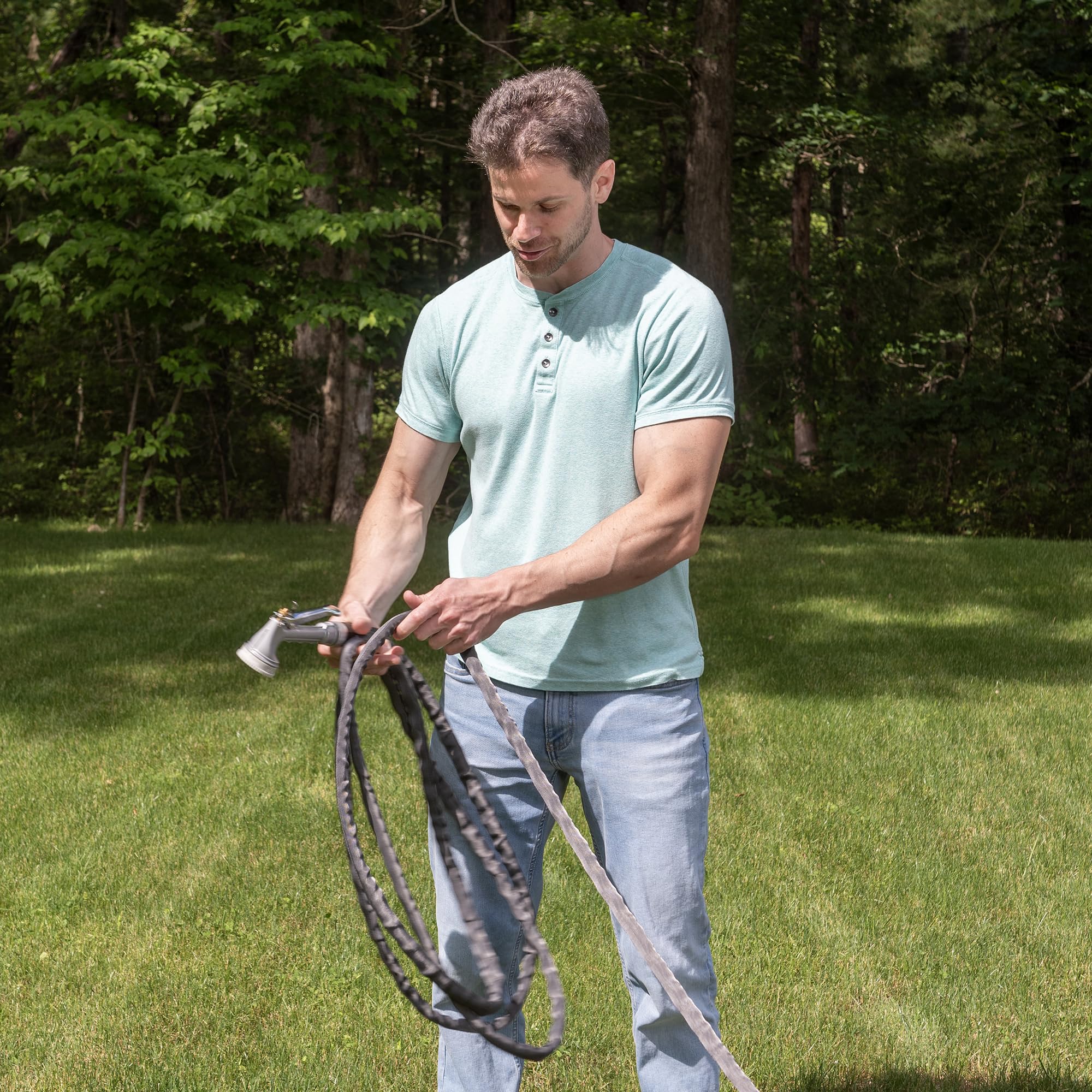 Zero-G drinking-water safe hose supports safe garden watering practices.