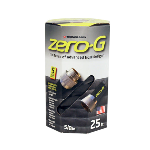 Zero-G lightweight hose 25ft, easy to maneuver for daily watering tasks.