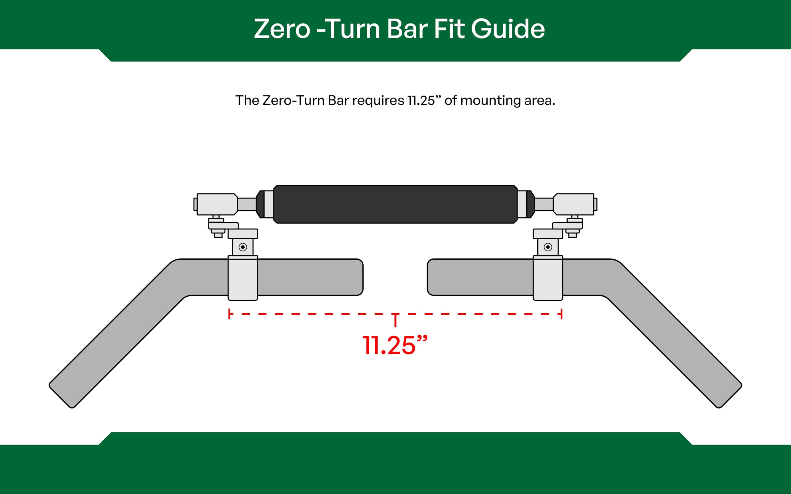 Zero-Turn Bar performing tight turns around a tree with one hand.