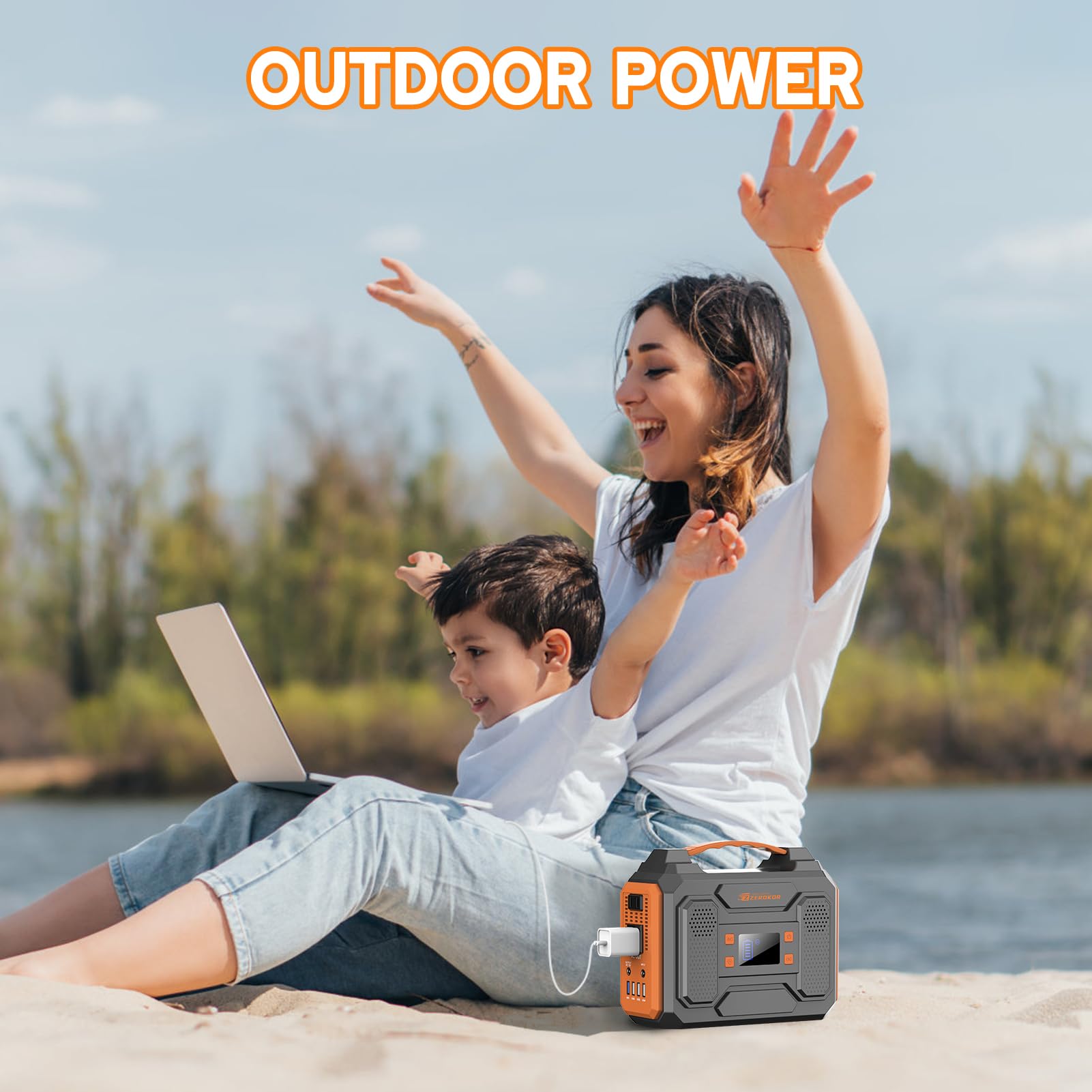 ZeroKor 300W with accessories kit including adapters.