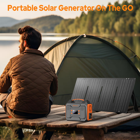ZeroKor 300W portable power station compact carry handle for easy transport.