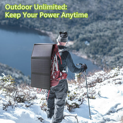 ZeroKor 40W outdoor camping setup demonstrates reliable solar charging under sun.