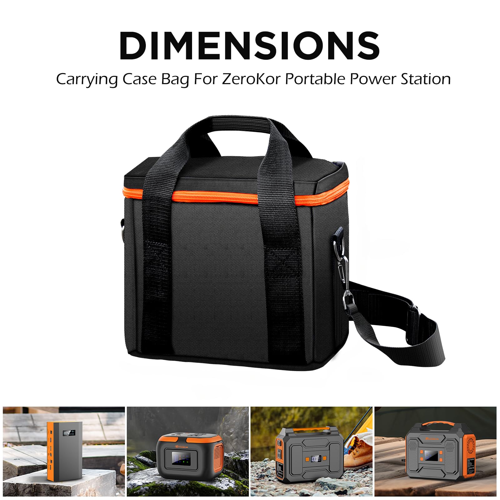 ZeroKor carrying case with waterproof zippers guards against rain during trips