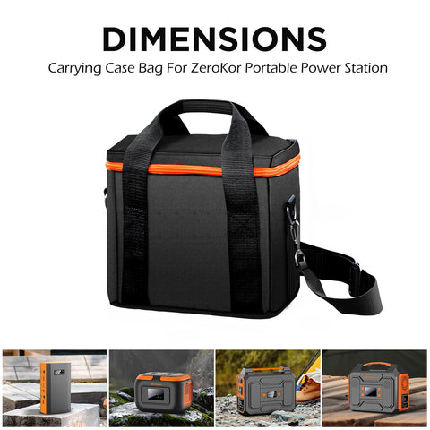 ZeroKor carrying case with waterproof zippers guards against rain during trips