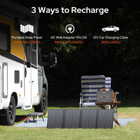 ZeroKor DC output provides low-voltage charging options.