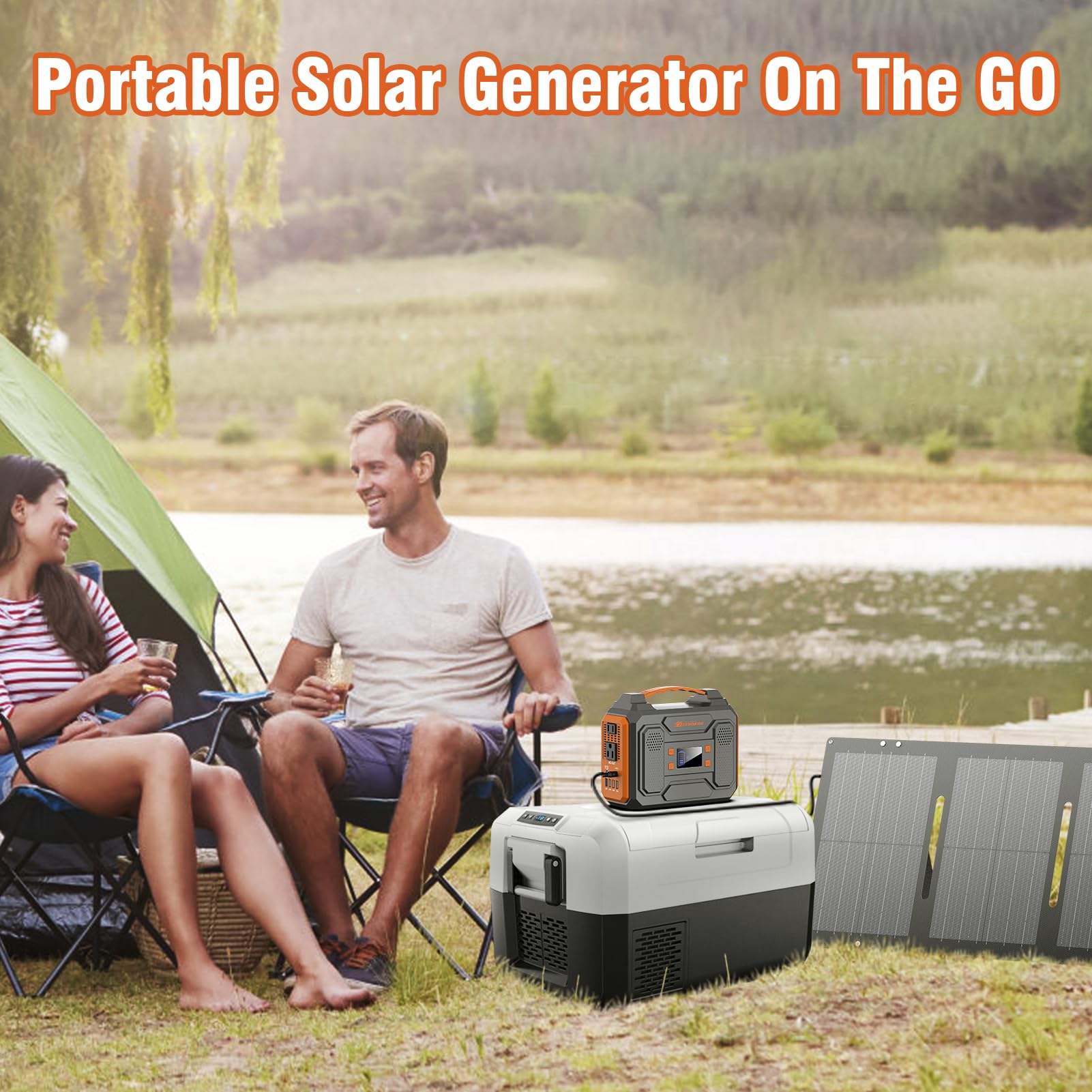 ZeroKor foldable 60W solar panel for portable energy in sunny conditions