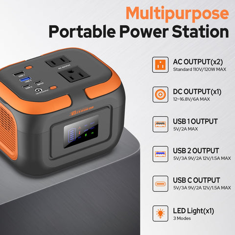 Compact and lightweight ZeroKor power station ready to fit in a backpack