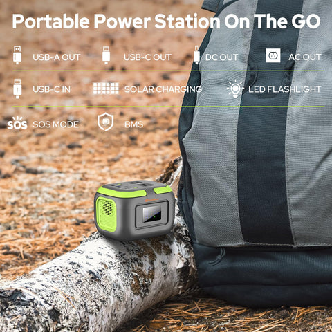 ZeroKor 120W power station USB-C, USB-A ports power phones and drones quickly.