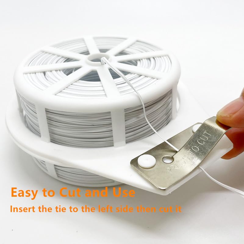 Zeromall 656ft tie roll for extended garden and cable use