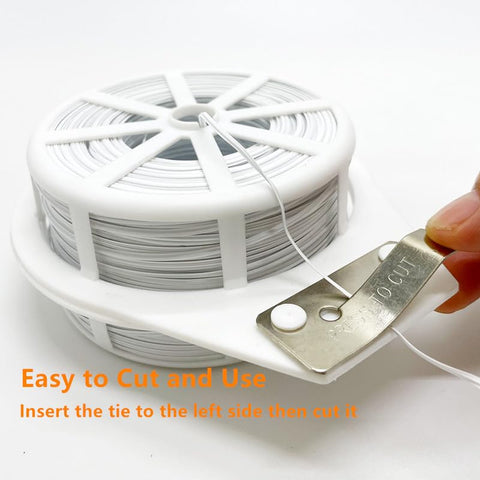 Zeromall 656ft tie roll for extended garden and cable use
