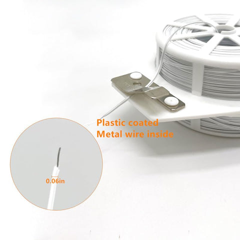 Built-in cutter on Zeromall twist ties for quick trimming