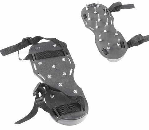 Zeromall lawn shoes spike sandal worn on foot for efficient lawn aeration