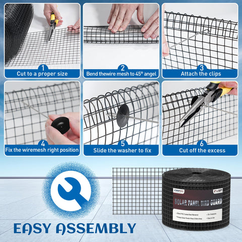 ZeroPone included zip ties to fasten mesh quickly and firmly