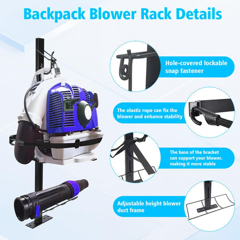 ZERTNROW adjustable height base accommodates different blower heights.