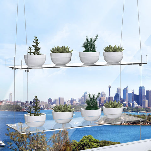 ZerzSemp light-optimized indoor plant display enhances daylight in any room.