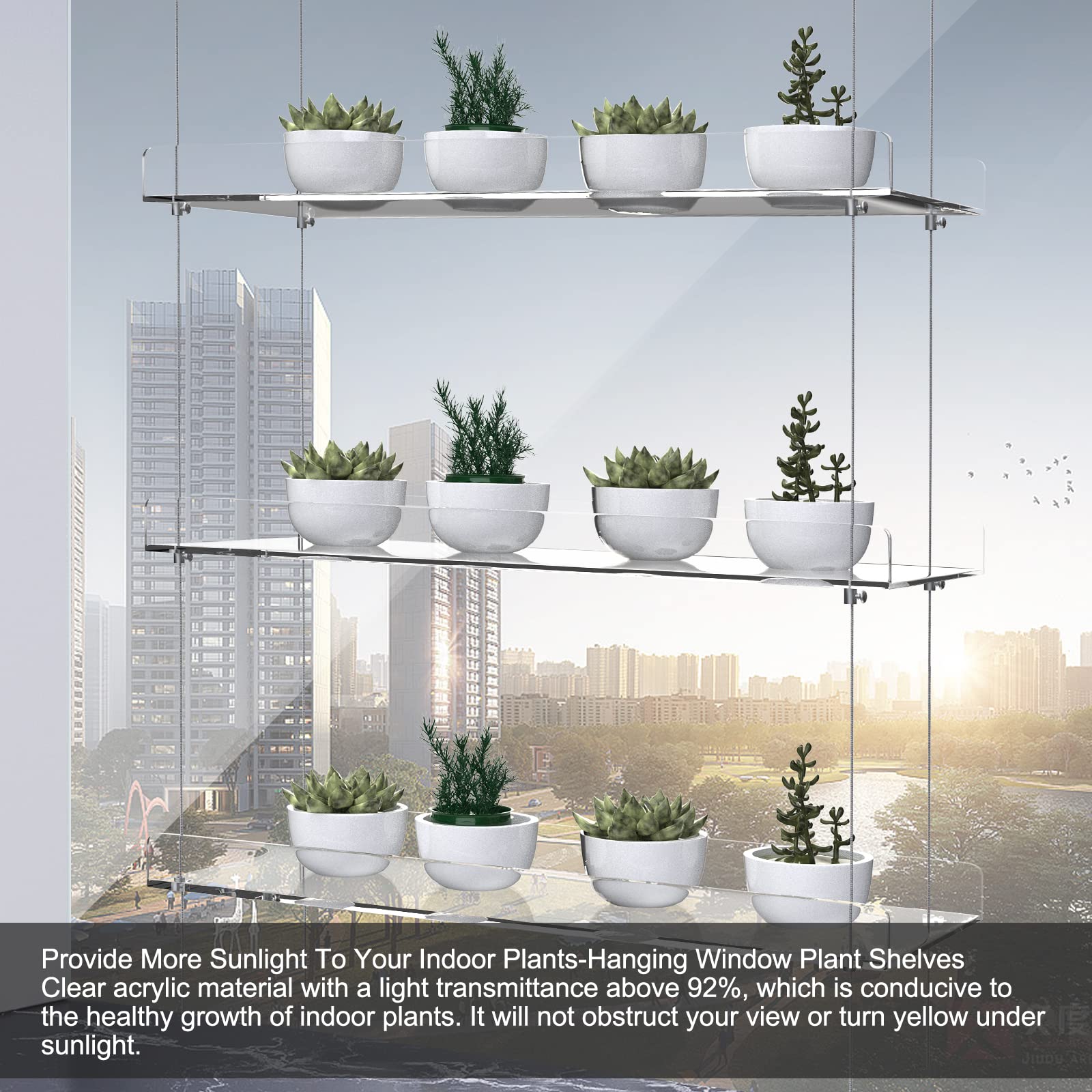 ZerzSemp versatile display for plants and decor in living spaces.