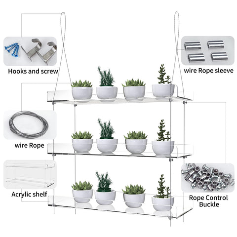 ZerzSemp space-saving window organizer displaying multiple small pots.