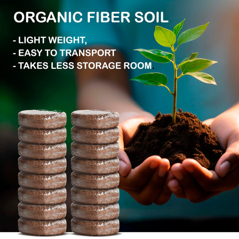 ZESTIGREENS soil wafers during water activation expand rapidly